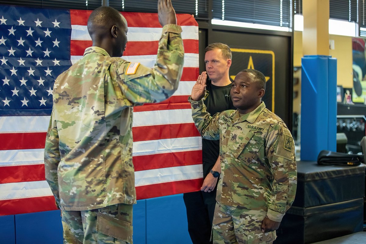 Congratulations to Staff Sgt. Spenser Mango on his re-enlistment during a ceremony held today at the World Class Athlete Program, Fort Carson, Colorado. Mango serves as a coach for the Men’s Greco-Roman Wrestling team.