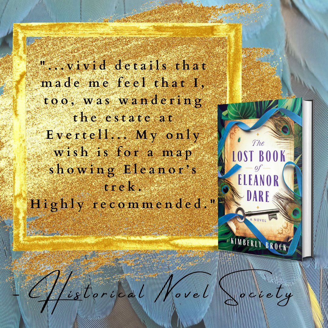 Thank you @histnovsoc, for this gorgeous review! 
#thelostbookofeleanordare #kimberlybrock #historicalfiction #womensfiction #womenshistory #southernfiction #mothersday #mothersanddaughters #bookclub #harpercollins #southernindiebestseller