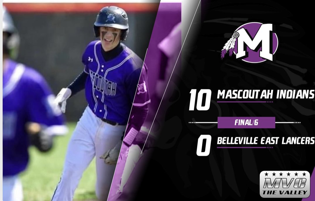 MHS19_ATHLETICS's tweet image. Big non-conference win for Indian Baseball over State Ranked 4a Belleville East as bats come alive and Wyatt Beer is terrific on the mound! The Indians can play! #EAT