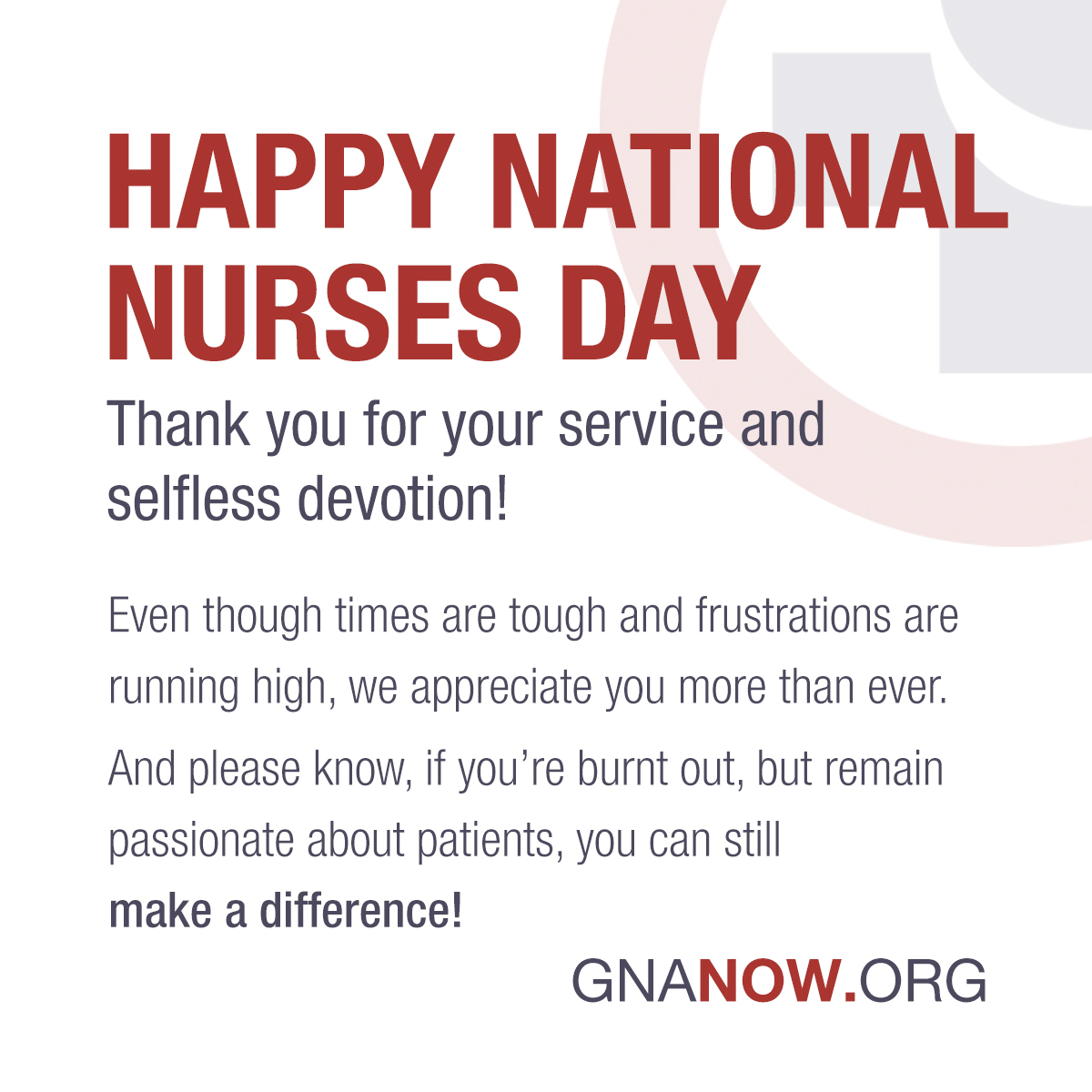 LEARN MORE:  gnanow.org/advocates