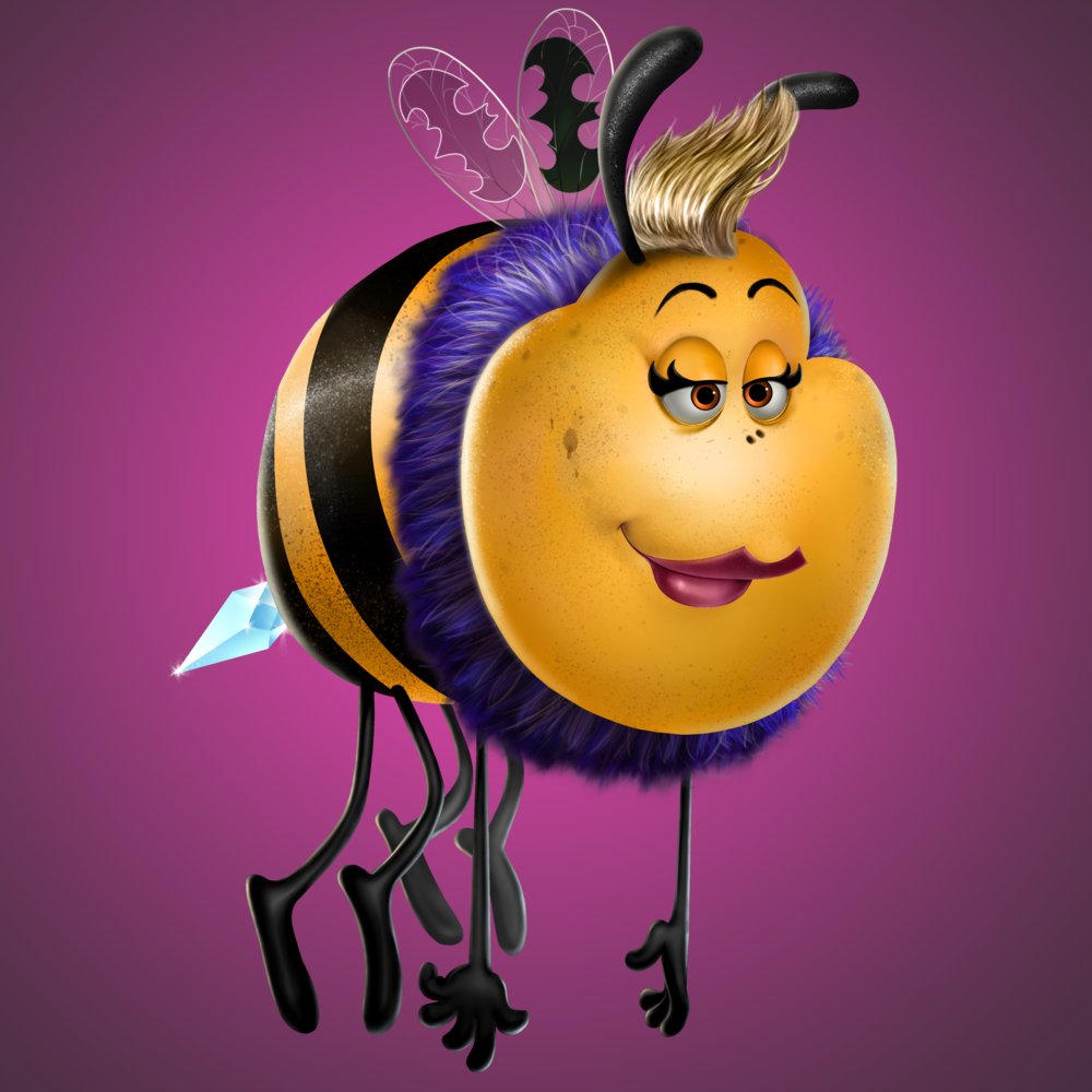 OregonBeeMan's tweet photo. Ok let's show off our beautiful lady Lipstick Bees! They are very rare and very few to buy on OpenSea! @Crypto_Swarm @BEESSocialHive #BHNY #DAO https://t.co/JwpjUpDGuD https://t.co/1ixyceCa8D