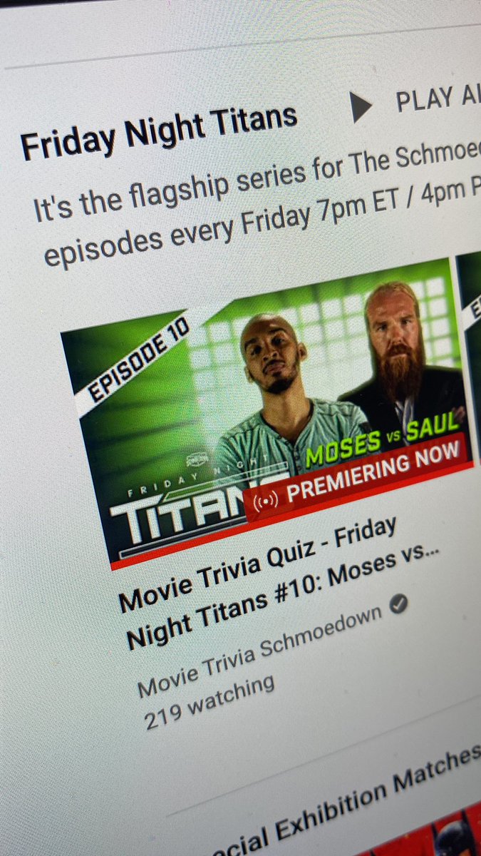 Airing now! 

@SchmoedownSaul &amp; <a href="/knick888221/">Amarú Moses</a> plus myself and <a href="/PeggyBball/">Peggy G</a> putting on a show for the Den with some excellent new players getting introduced to the #schmoedown as our teammates.

This isn’t one you wanna miss 😎