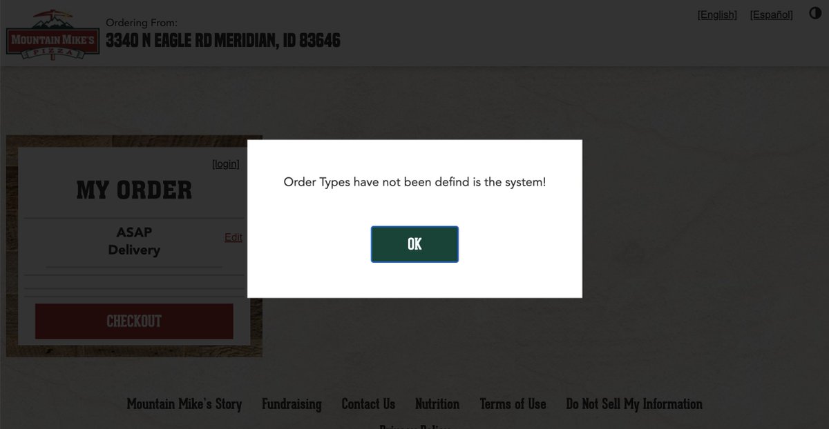 Hey <a href="/MountainMikes/">Mountain Mike's Pizza</a> this is super useful...thank you...2 weeks in a row I've attempted to try your food but you're 0-2...fail!