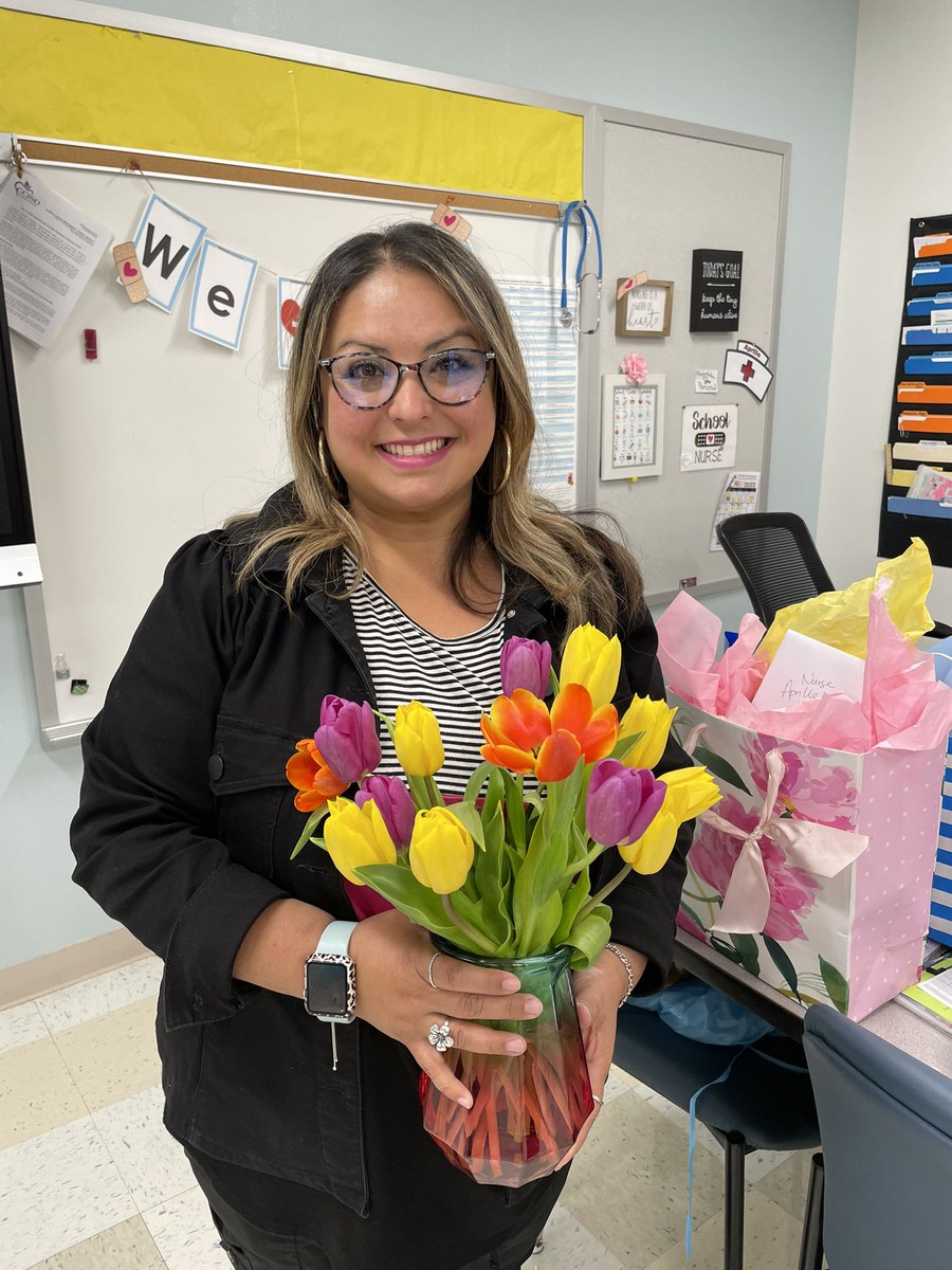 Today is National Nurses Day! We love &amp; appreciate our <a href="/CCISD/">CCISD</a> school nurse, Aprille Leal! She cares for our Champions and helps to keep them healthy! ❤️ #ThankANurse