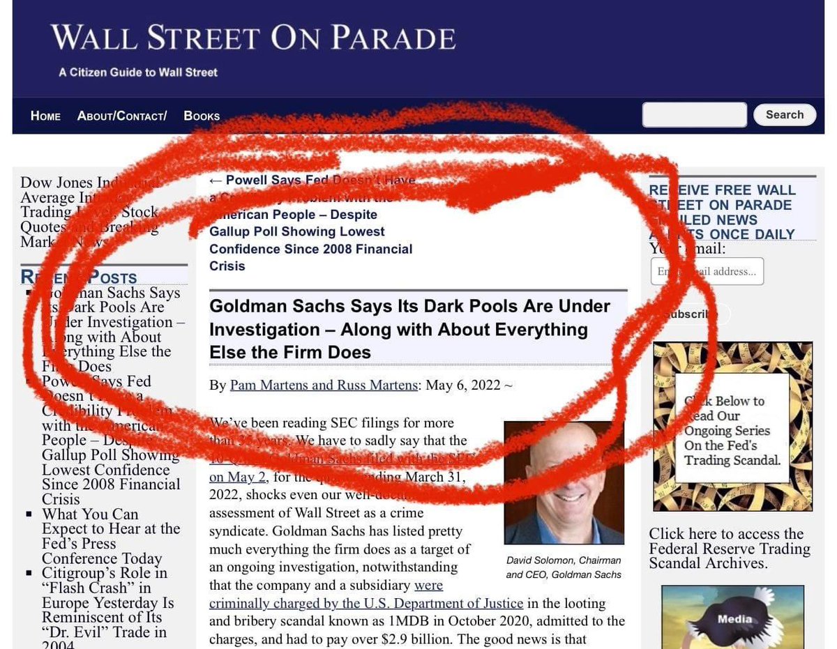 RylanAndersonLF's tweet image. Fuck yeah, Goldman Sachs under investigation in regards to dark pools #AMC