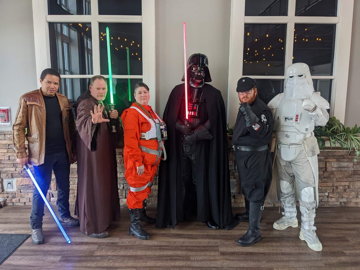 Bloodfin's tweet photo. On (4/22/22) the Bloodfin Garrison teamed up with @MosEspaBase for a visit to Cornerstone Autism Center in Greenwood.
#starwarsindiana #501st #rebellegion #MosEspaBase #autismawareness https://t.co/8MYiaJuREO