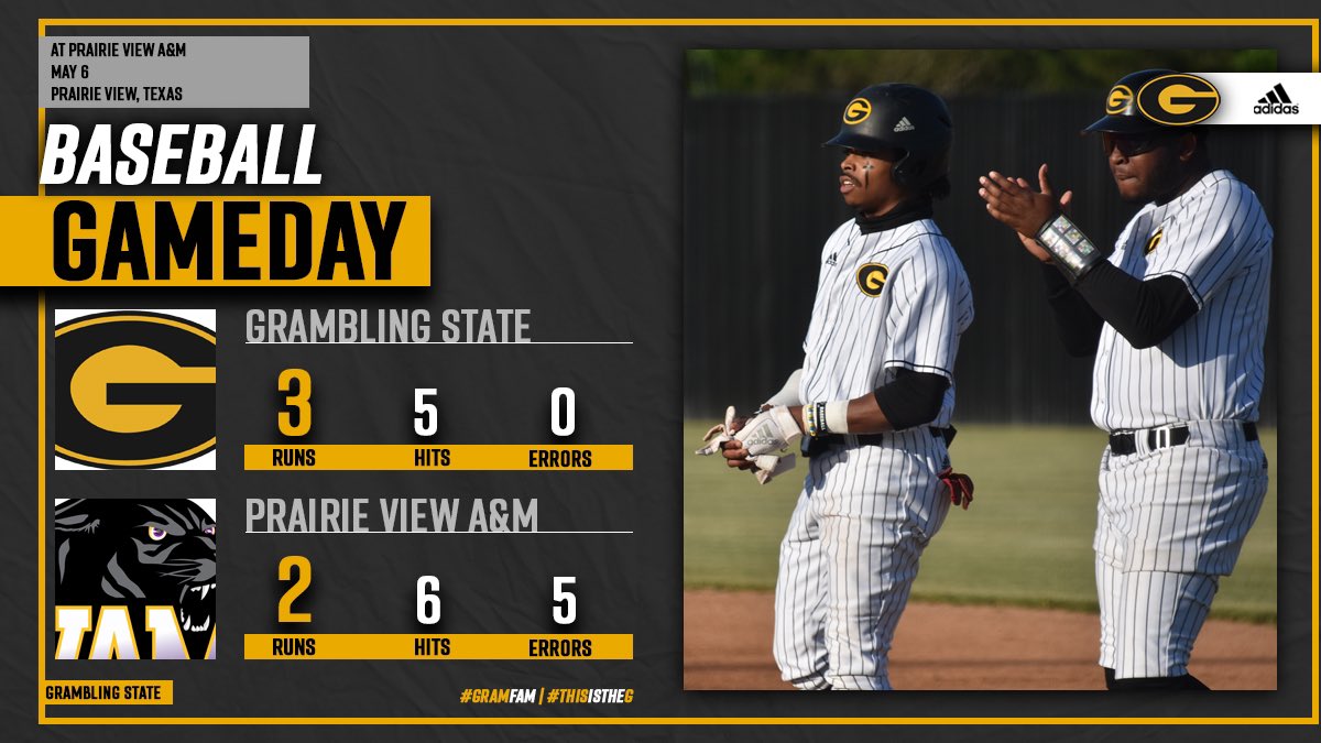GSU_TIGERS's tweet photo. ‼️𝙏𝙄𝙂𝙀𝙍𝙎 𝙒𝙄𝙉‼️

@GramSt_Bsb smacks a late home run to claim victory over Prairie View A&amp;M to open the weekend series💯🔥

#GramFam | #ThisIsTheG🐯⚾️ https://t.co/fmlV7zqpqo