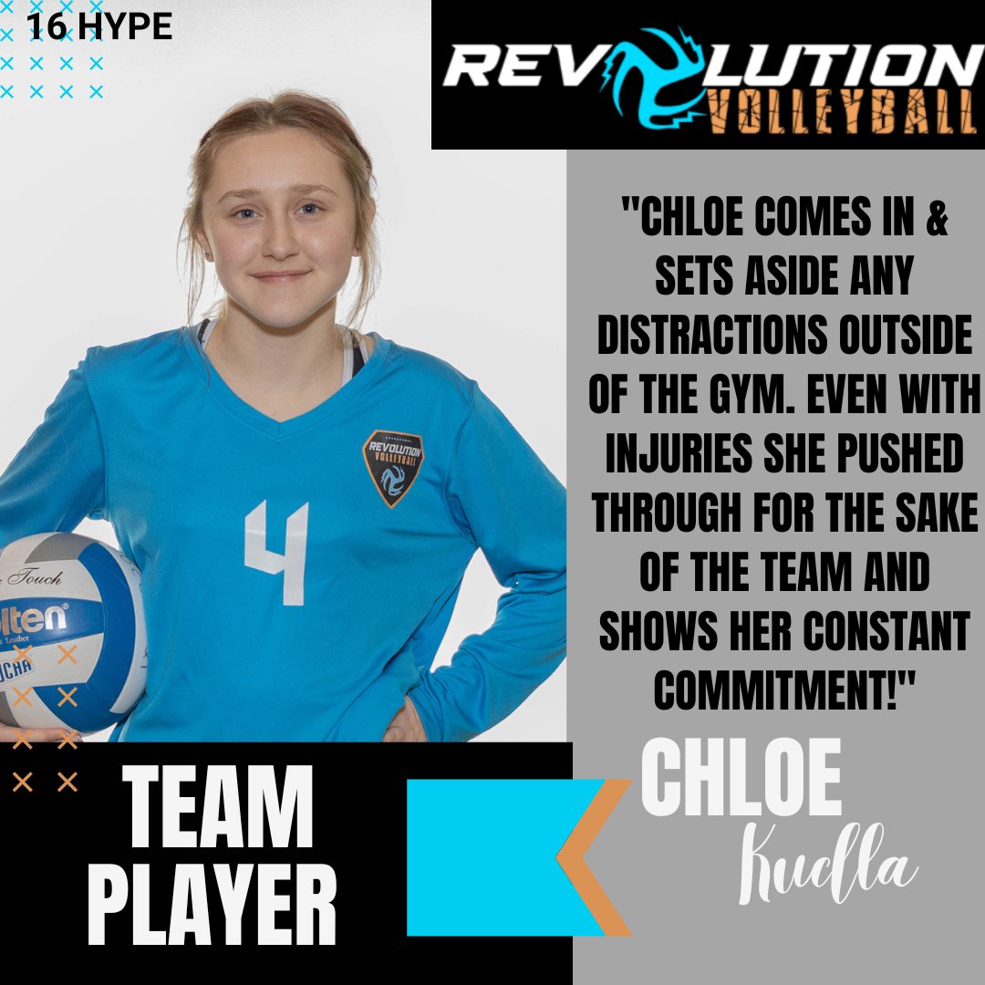 REVOVBALL's tweet photo. 🚨 Shoutout alert 🚨
This week REVO Coaches recognize these athletes for their ability to be a TEAM PLAYER! #revolutionvolleyball #revovball #revitup #culture #teamplayer #shoutout https://t.co/jtaMgYE6ep