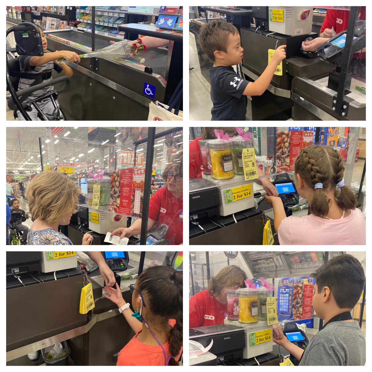 jenna_brown's tweet image. We walked to HEB to use the $ we made on our bracelet sales to buy  flowers for the vases we made for mom. The kiddos got to pick out their bouquets &amp;amp; then they each paid for their flowers. They did SO well &amp;amp; loved every minute of it! 🥰 #lifeinALE @Miss_Guerra12 @NISDSpecialEd