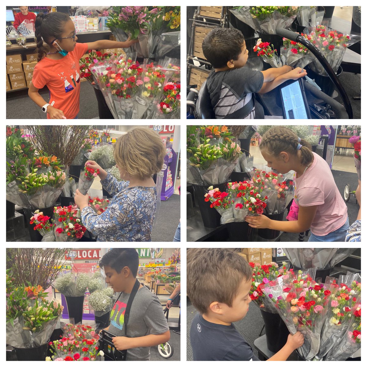jenna_brown's tweet image. We walked to HEB to use the $ we made on our bracelet sales to buy  flowers for the vases we made for mom. The kiddos got to pick out their bouquets &amp;amp; then they each paid for their flowers. They did SO well &amp;amp; loved every minute of it! 🥰 #lifeinALE @Miss_Guerra12 @NISDSpecialEd