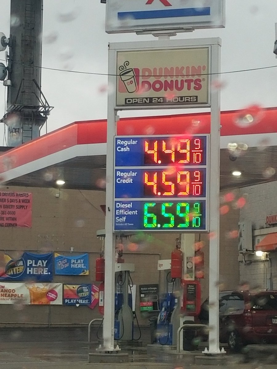 The latest Gas prices here in Queens, NY!
Outrageous!!