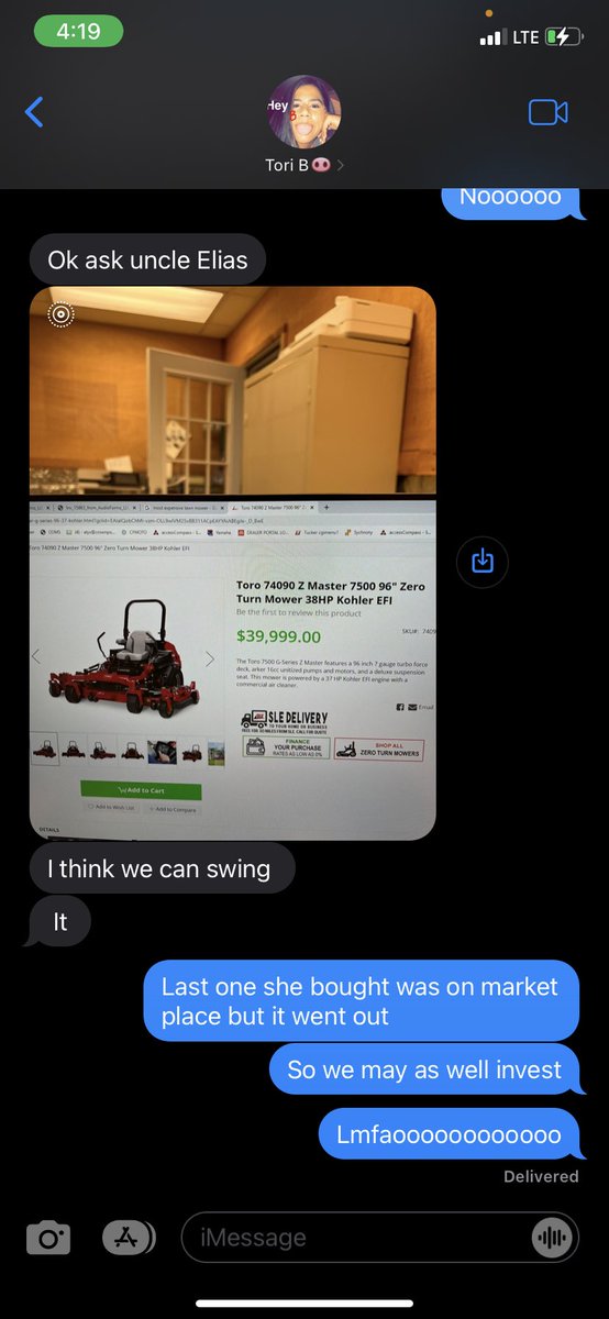 lilv713's tweet photo. When your mom asks for a lawn mower for Mother’s Day 😂 https://t.co/nPJeOW0Wlg