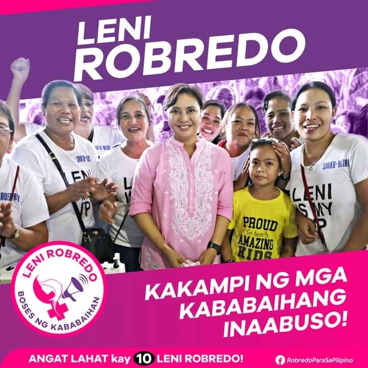 Si VP Leni ang Karapat dapat na Maging Pangulo ng Pilipinas Malinis ang Track Record at hindi po Magnanakaw #TeamLeniKiko