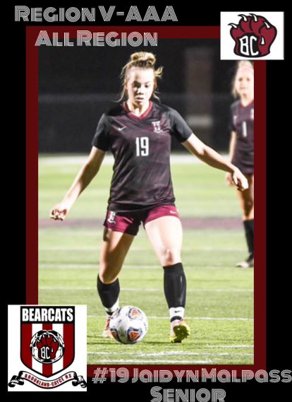 Bcgirlssoccer1's tweet photo. Congratulations to Sydney Artlip Layne Powers Jaidyn Malpass on being selected to the Region V-3A All Region team and to Kim Neely on being chosen the Region V-3A Player of the Year https://t.co/ffrkI4cQc8