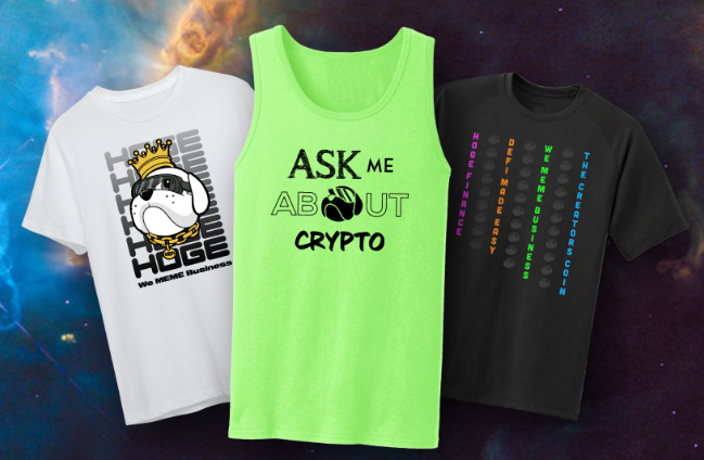 HogeFinance's tweet photo. The Official HOGE Merch Shop is LIVE!!! Check it out at the link below and pick up some meme business swag in the process!

Merch Store Link👇
https://t.co/bsHdh9xerd

#HOGEeverywhere #HOGEeverywear https://t.co/kk3p3JW2Gy