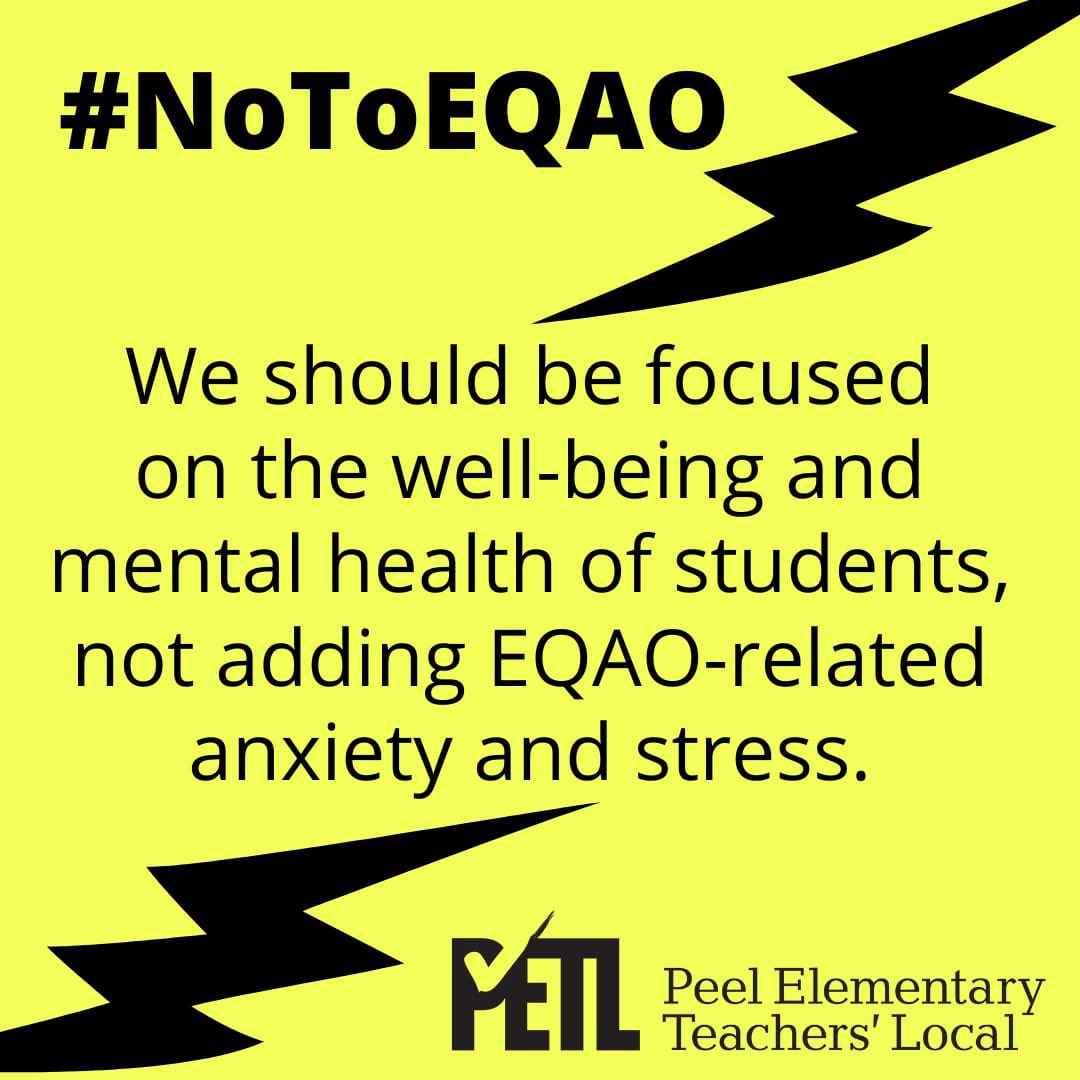 mbumbaco's tweet photo. #NoToEQAO @PeelSchools @ETFOPeel #MentalHealthMatters https://t.co/ATcr2RSl3e