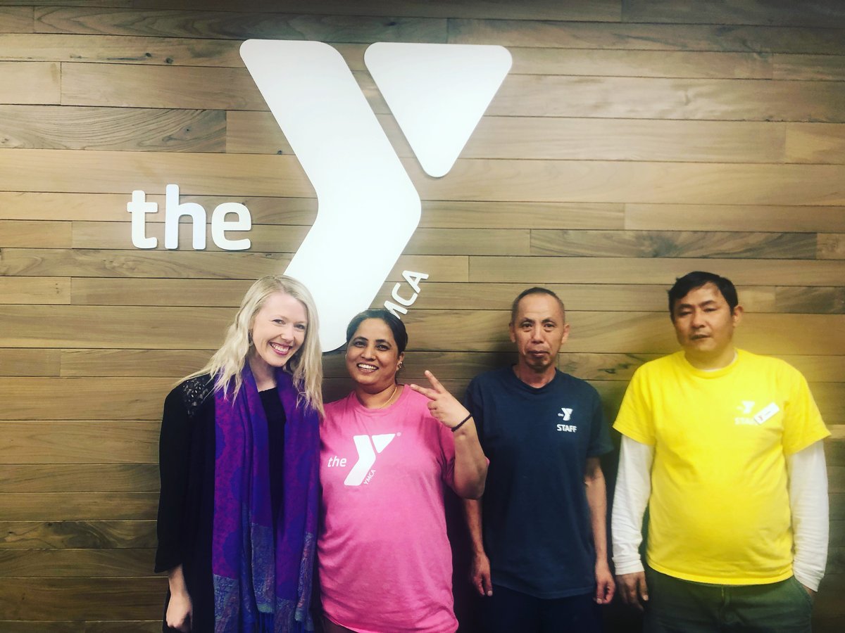 When worlds collide! The Y is such a wonderful place to make connections. Really thankful to be able to meet with co-workers, Lacchi, San, and Jahar a few weeks ago! They are all from Nepal, a place I was lucky to call home for two years. It was a joyful morning! 🌞❤️🇳🇵