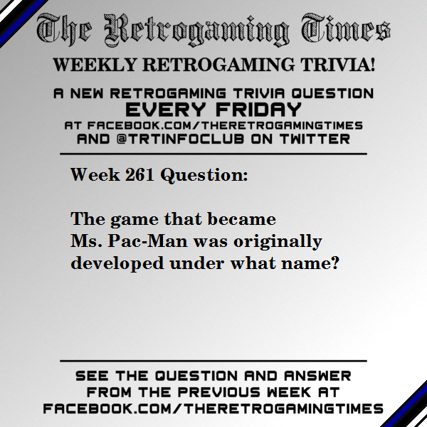 TRTinfoclub's tweet photo. Weekly #Retrogaming #Trivia! Week 261 - https://t.co/fD2BvEjkEz - Submit a trivia question: trt@classicplastic.net - Read the latest issue: https://t.co/jdezGiTAqO #TheRetrogamingTimes #WeeklyRetrogamingTrivia https://t.co/VXZpE073fL