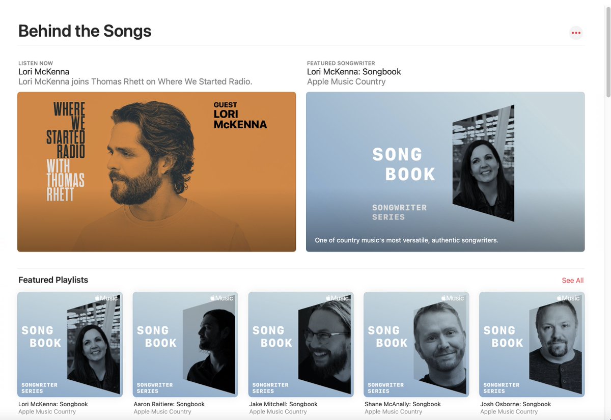 So cool to be along side these musical pals and writers I love. Thanks TR and apple radio!