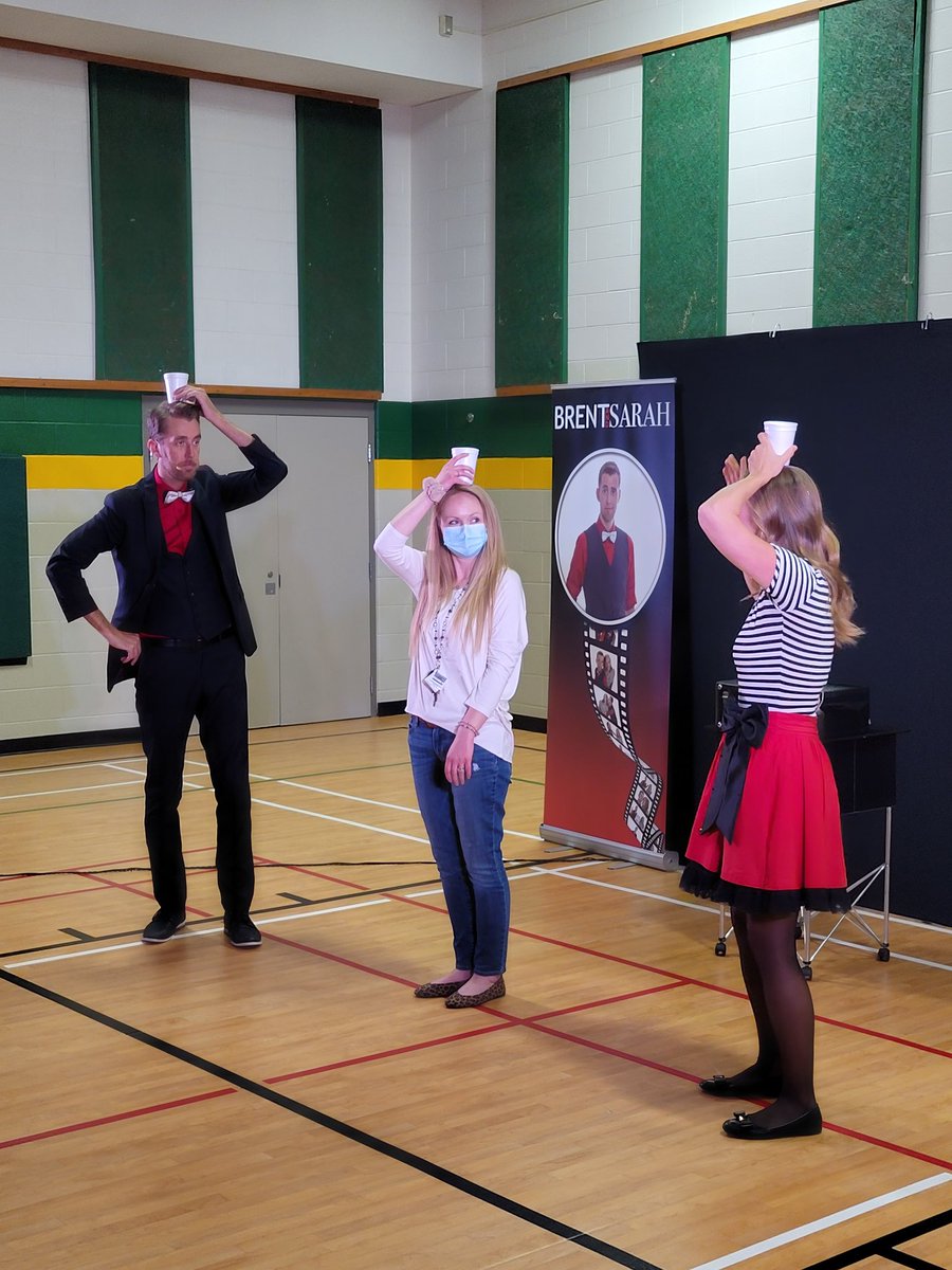 SGRG_Hawks's tweet photo. To close Catholic Education Week our super talented friends, magicians Brent and Sarah, visited The Great.  #BeGreat https://t.co/nlviuaJovx