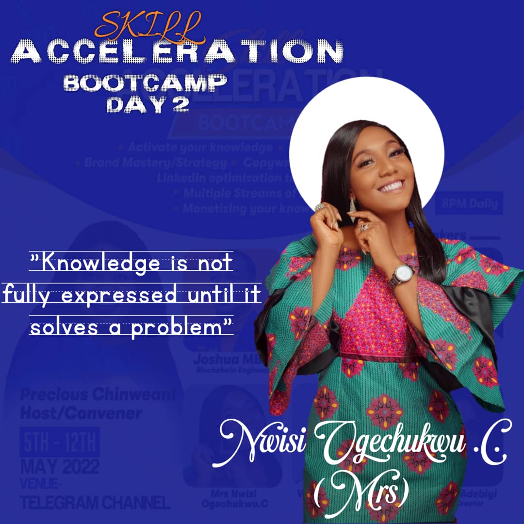 ChinweaniP's tweet photo. THE SKILL ACCELERATION BOOTCAMP KICKED OFF SINCE 5TH MAY,  REMAINING 6 MORE DAYS

It's Been 2 Days of Intense Training.

Check out The Nuggets From DAY 1 AND 2

Don't miss join the link now

https://t.co/NIyqDrUZKv https://t.co/FPE6ESvqZV