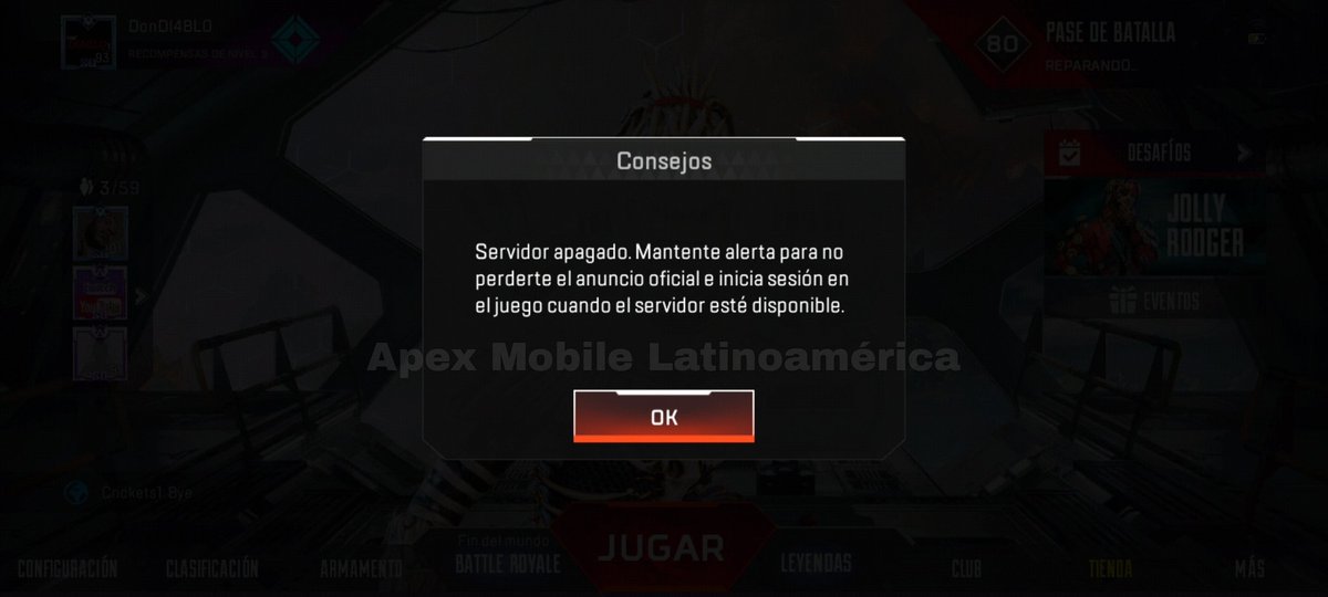 Vagabun_Malix's tweet photo. ℹ Hace unos momentos se cerraron servidores, dando por finalizado el Lanzamiento Regional Limitado.

💥Leyendas, nos vemos en el Lanzamiento Mundial💥

《PROXIMAMENTE》

#ApexLegendsMobile #ApexMobile #ApexMobileLATAM #ApexLegends
#APEX https://t.co/PcQX5dYbHn