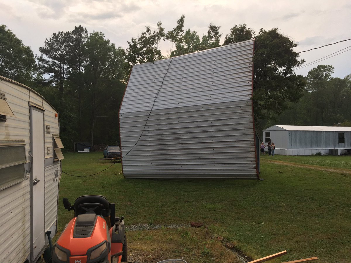 Highway Patrol confirms to <a href="/SpecNews1RDU/">Spectrum News 1 RDU</a> that a trooper responding to storm damage was shocked on N. Frazier Road in Mebane (Orange County). Transported to a hospital. #ncwx <a href="/SpecNews1Triad/">Spectrum News 1 Triad</a>