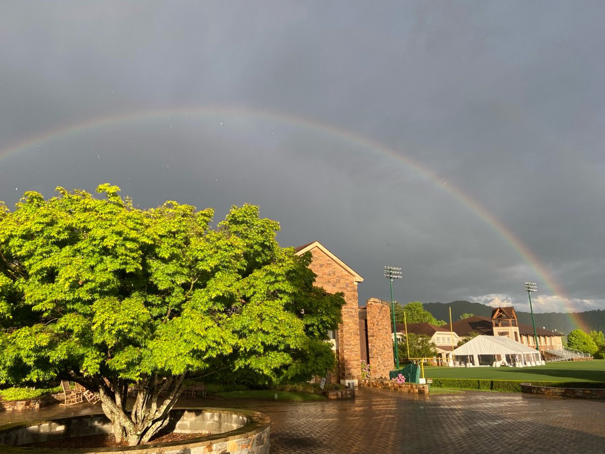Some amazing rainbows to welcome our Greenies back for Alumni Weekend!