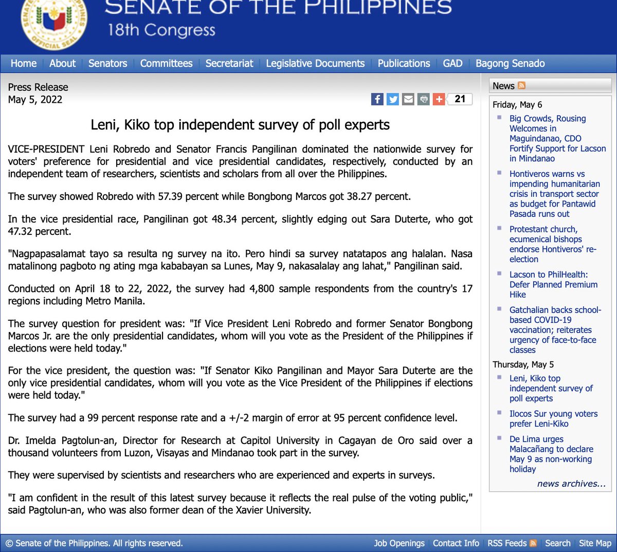 ampolista's tweet image. Good morning, Pilipinas!
Malapit na tayo sa pinaka exciting na part.
#AngPresidenteLeniRobredo
#BisePresidenteKikoPangilinan
link: legacy.senate.gov.ph/press_release/…