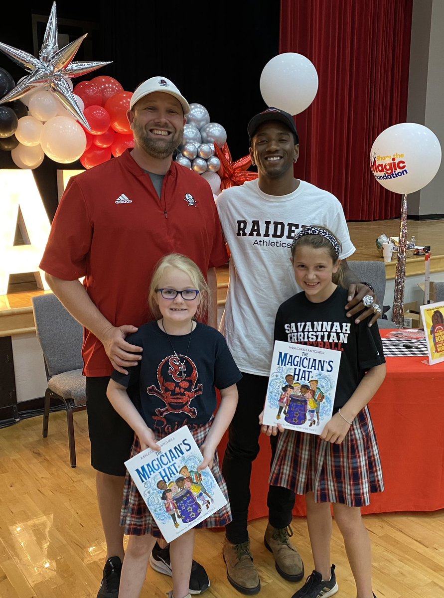 Had a blast meeting #MalcolmMitchell today!  He is such an inspiration.  An award-winning author & a Super Bowl Champion.  He has an amazing story to tell & a great message to share.  Thank you, Malcolm!  You are making a difference.  Keep being you.  “To succeed, you must read.”