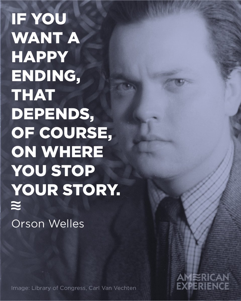 AmExperiencePBS's tweet photo. Actor and director Orson Welles was born on May 6, 1915. #ThisDayInHistory https://t.co/GKCv8xSLhv