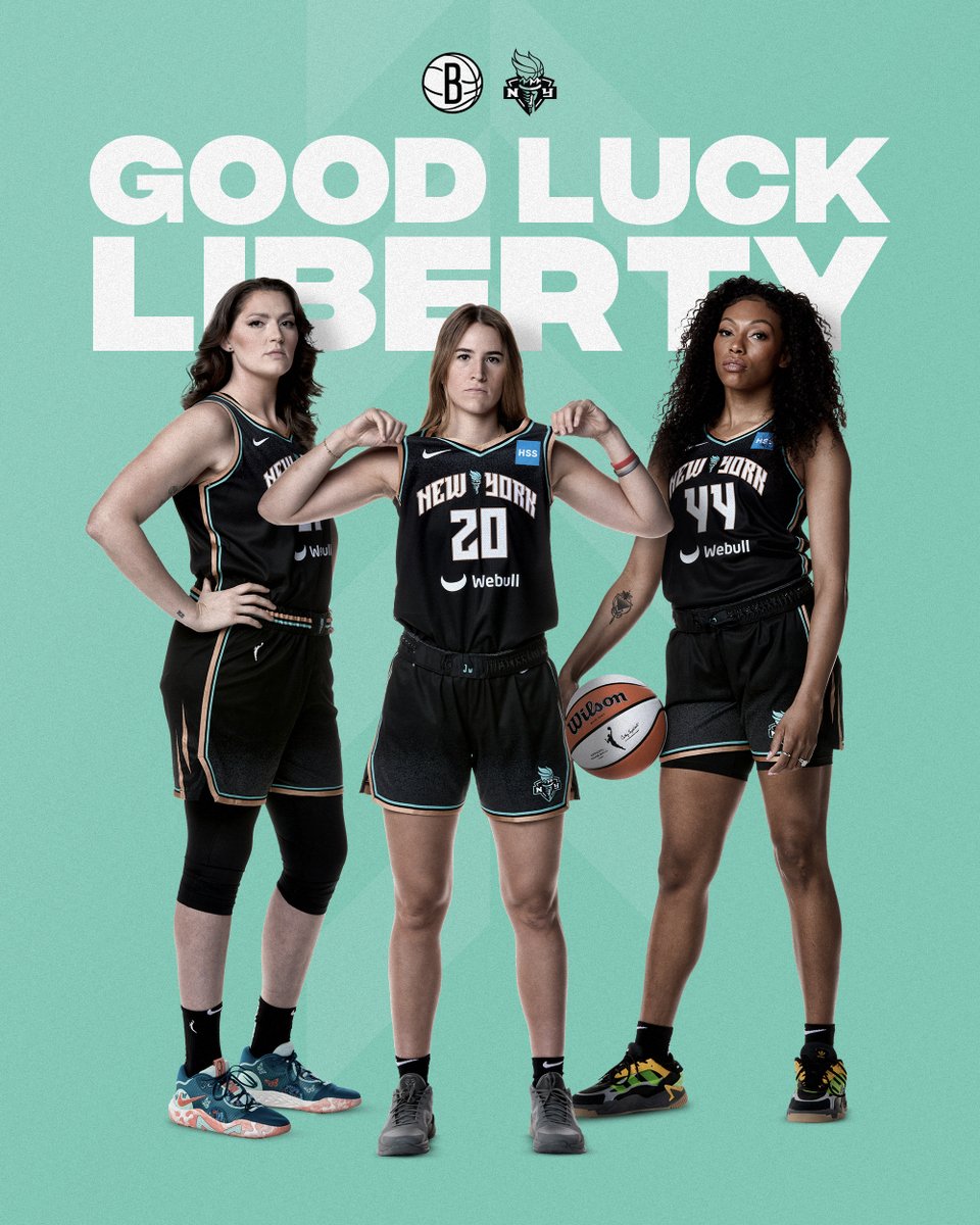 BrooklynNets's tweet photo. It's time to #OwntheCrown 

Good luck this season, @nyliberty! https://t.co/RVfsKN4SAF