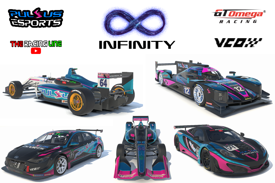 Our first enduro event was way back with <a href="/vcoesports/">VCO 🕹🏎</a> for 6hr NORDS, now here we are racing the big boys for the 24hr #vcoinfinity event.

40 Teams, 24 races, 5 cars <a href="/PULSUSeSports/">PULSUSeSPORTS</a> <a href="/GTOmegaRacing/">GT Omega</a> 1st big event! 
Drivers 
Jack Johns
Stephen King
Jon Bayliffe
Henry Morse
Austin Farr