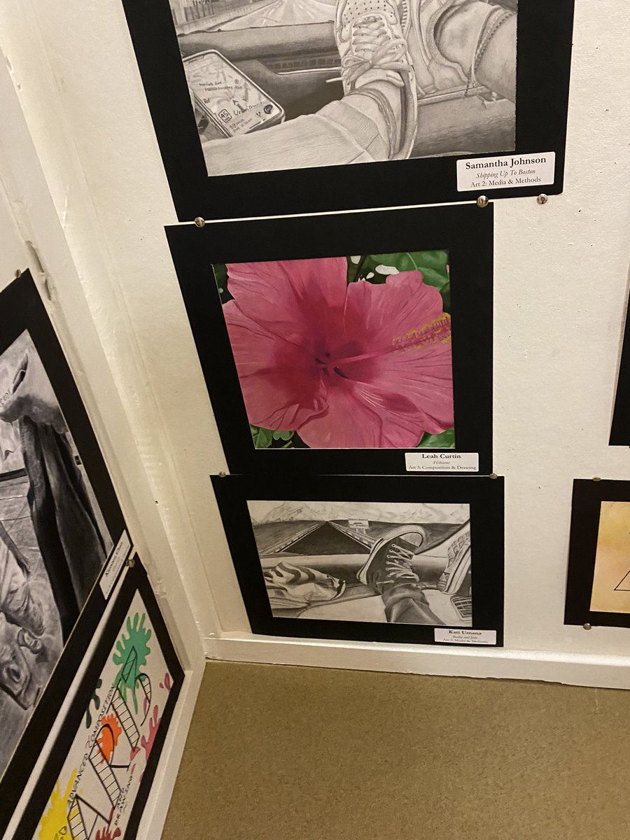 Absolutely astounded by the talent in the OA department. So proud of all of our gifted artists. Special shout-out to all of my students whose masterpieces adorned the walls tonight 🎨