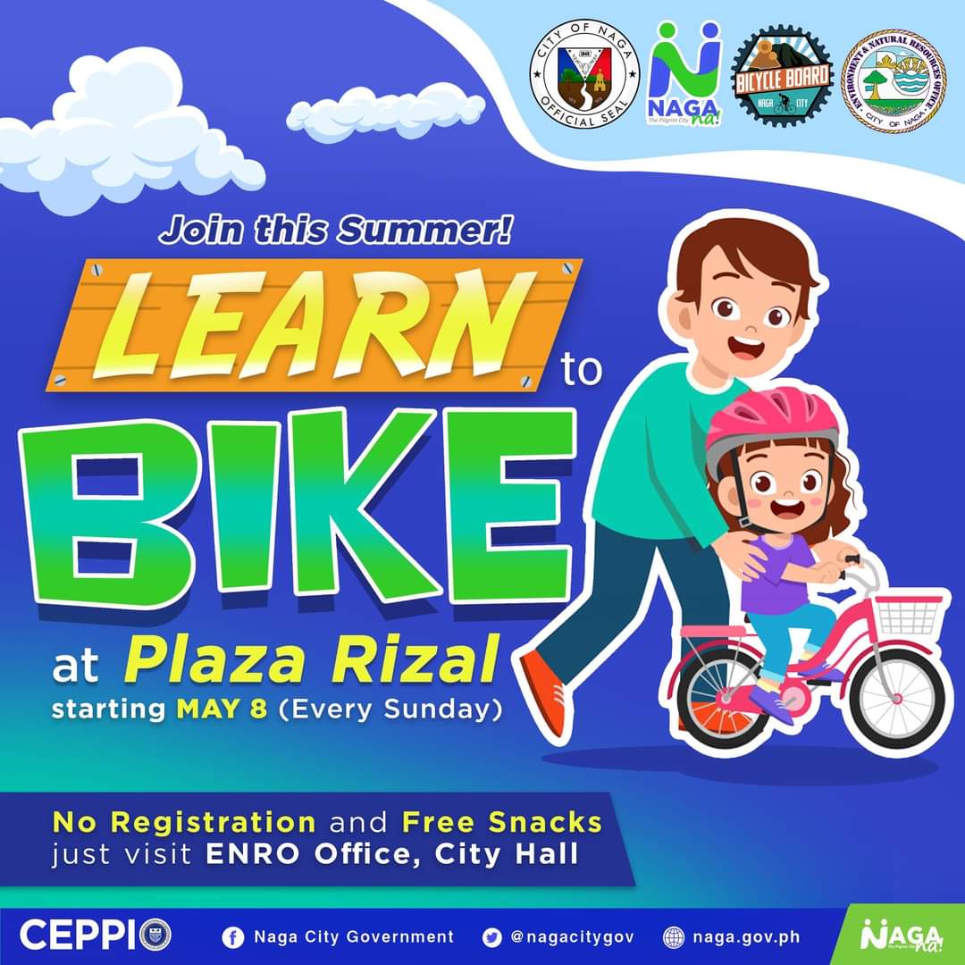 nagacitygov's tweet photo. Let's encourage biking! Join us! 🚴💚
#LearnToBike https://t.co/WepgusxQH2