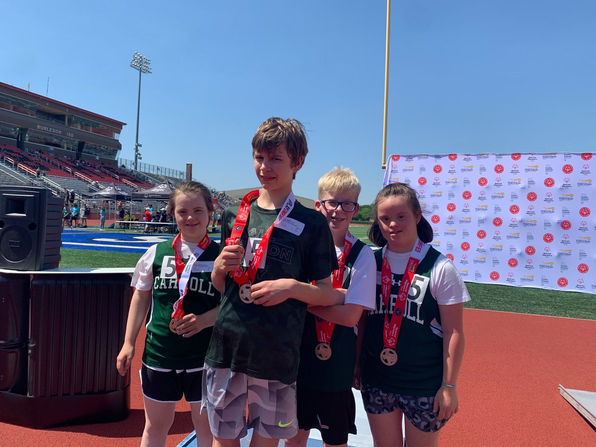 We started off our <a href="/SOTexas/">SpecialOlympicsTexas</a> Area track meet strong with our 4x100 Relays! Go Dragons! 🐉 <a href="/Carrollisd/">Carroll ISD</a> <a href="/CISDSpProg/">CISDSpecialPrograms</a>