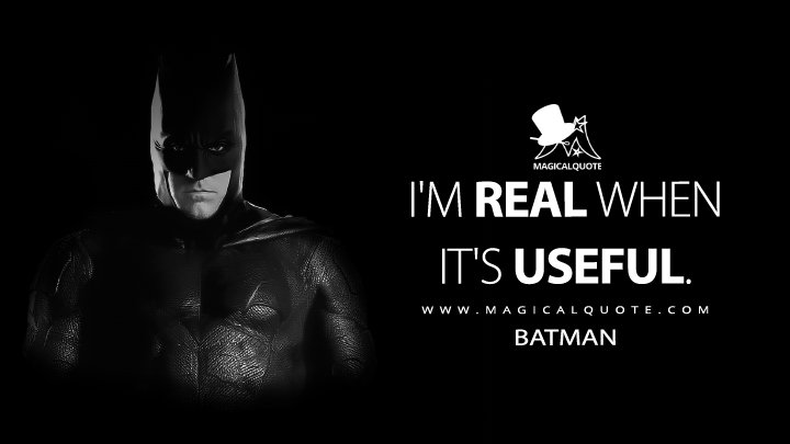 mehsaab's tweet photo. I'm real when it's useful. 
- Batman 
#real #realquotes #useful #usefulquotes #Batman #Batmanquotes https://t.co/zzdaGGD5zv