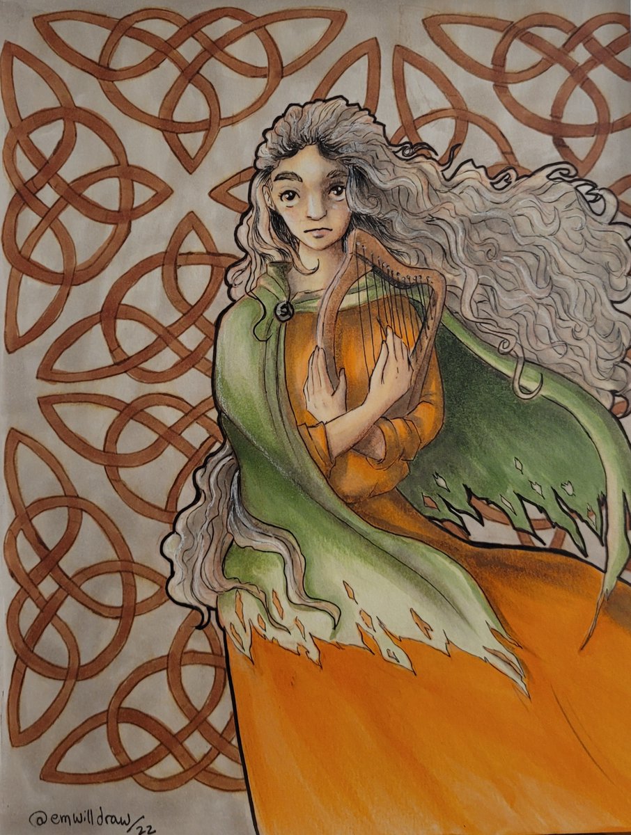 EmWillDraw's tweet photo. More additions to the Celtic Gods and Goddesses illustration book. Some are winners that I personally like, some are just meh. I cannot take a photo to save my life either 😅.
Pt.1
#illustration #sketchbook #copicmarkers #colorpencil #Celtics #celticmythology #celticgoddess https://t.co/GqDjR1c0oI