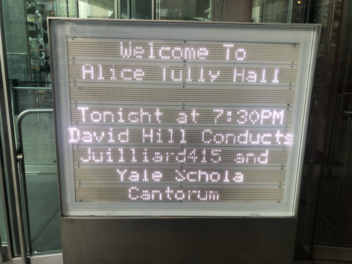 dryoungberg's tweet photo. Wonderful day - 5/5/22. I had dinner & explored @LincolnCenter w/Melanie & @therealjaffo (Pete Jervis) of @wigmore_hall before seeing my @YaleSchola & Juilliard415 perform at Alice Tully Hall. So great to catch up w/ my dear friend Pete from my #tessnet days. #DonIsGiddy #jaffo https://t.co/kXpat9tq45