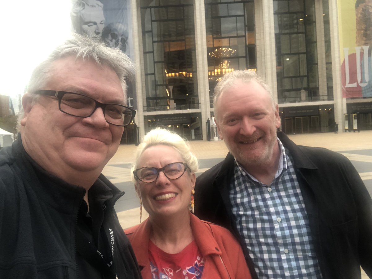 dryoungberg's tweet photo. Wonderful day - 5/5/22. I had dinner & explored @LincolnCenter w/Melanie & @therealjaffo (Pete Jervis) of @wigmore_hall before seeing my @YaleSchola & Juilliard415 perform at Alice Tully Hall. So great to catch up w/ my dear friend Pete from my #tessnet days. #DonIsGiddy #jaffo https://t.co/kXpat9tq45