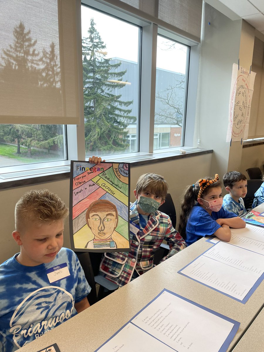 So proud of these kids for presenting their “I am” poems and self-portraits at the Youth Conference in Buffalo tonight! Using the great words of <a href="/GholdyM/">Gholdy Muhammad</a> as inspiration, my class engaged in an in-depth unit on identity. This is one proud teacher! <a href="/ChrissyMiga_WI/">Chrissy Miga</a> <a href="/BrennaFarrell9/">Brenna Farrell, Ed.D.</a>