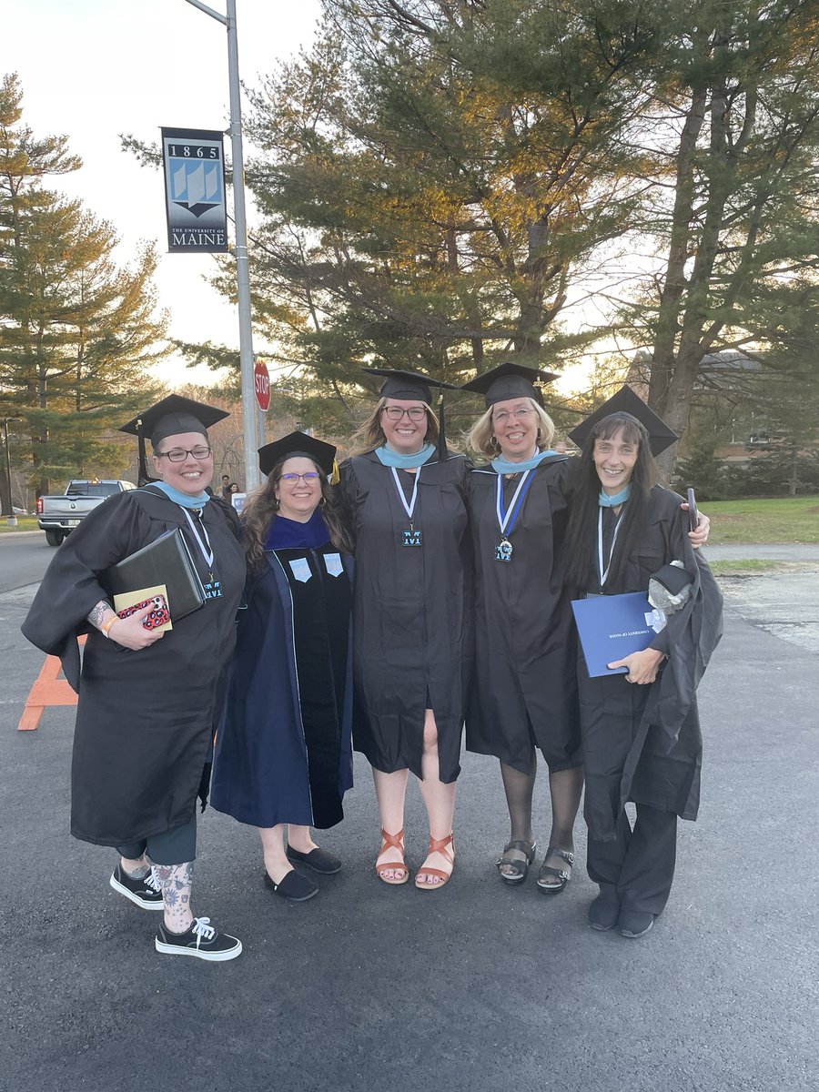 So proud of these <a href="/UMaine_COEHD/">UMaine COEHD</a> educational leaders who were awarded their MEd today!