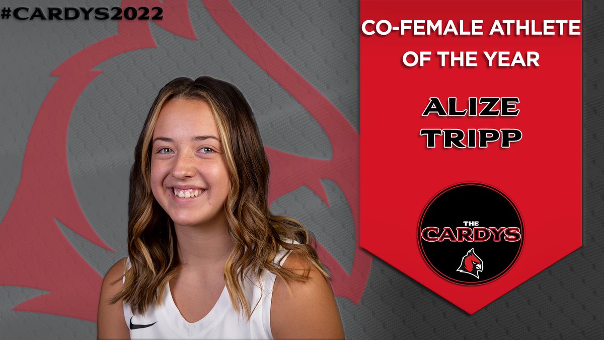 CUAACardinals's tweet photo. 🔴FEMALE ATHLETE OF THE YEAR⚫️

Congratulations to Kayla Peters of @CUAAVB and Alize Tripp of @concordiawbb on being named 2022 Co-Female Athletes of the Year!🏆

#CARDYS2022 https://t.co/vCEorKzwYP