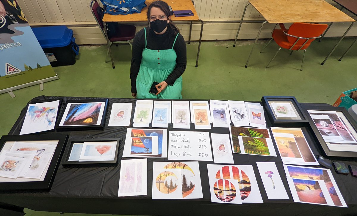 2ndSmithsFalls's tweet photo. Mara is fundraising to go to @WSJ2023 next year!
She has a talent for art and is selling prints! 
Can't make it but see something you like, email us at mom2mom@2ndsmithsfalls.ca or message us here!
(Prices do not include frames or shipping)
@scoutscanada #scoutsdostuff #jamboree https://t.co/XiFsQ3wGY5