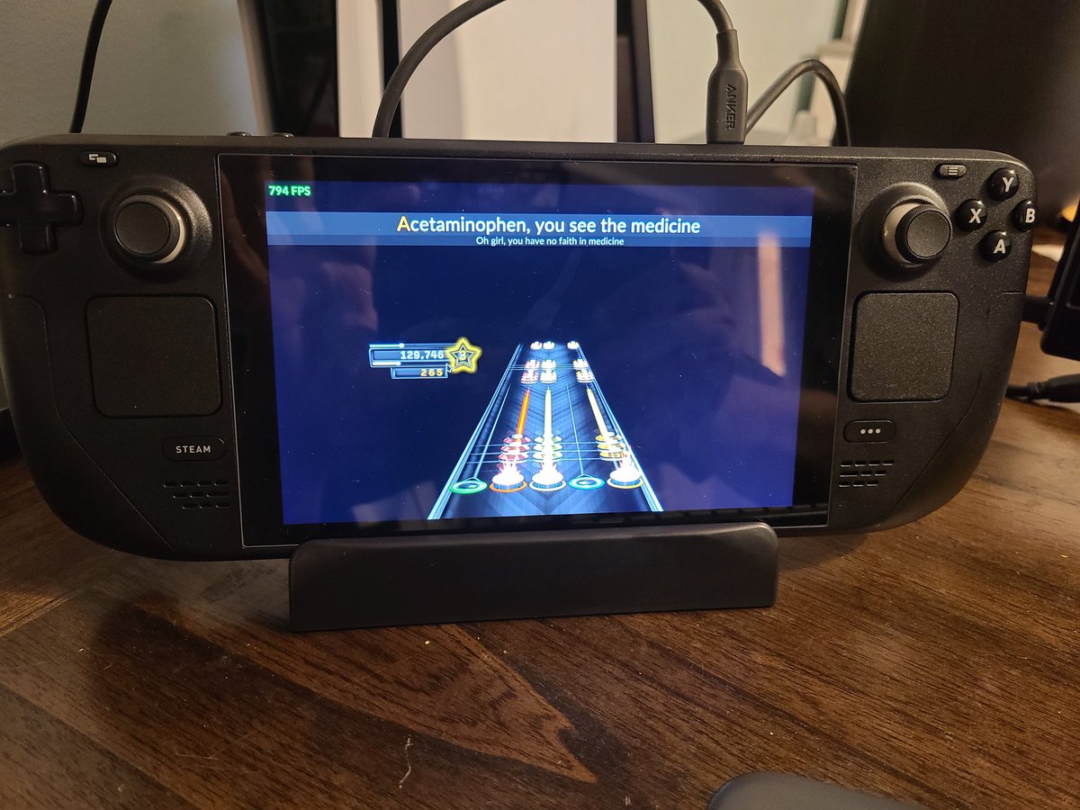 RT @Acai28: In case anyone was curious, Clone Hero PTB gets 700-800fps on Steam Deck https://t.co/jqO1rOY7b6