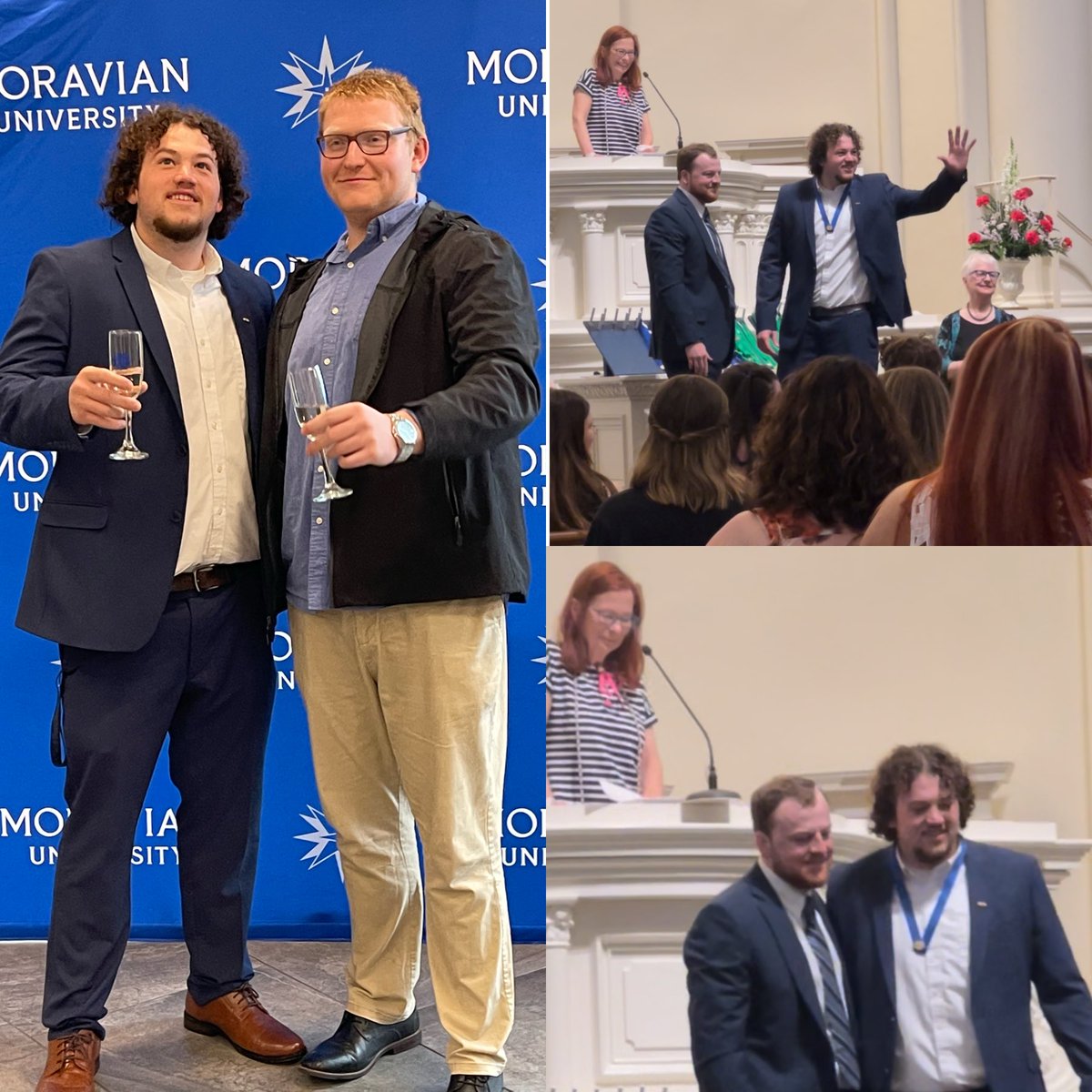 KrugGreg's tweet photo. Craig received his nursing pin today from his brother Frank and toasted with his frat brother Matt! https://t.co/aHNSoGnzxR