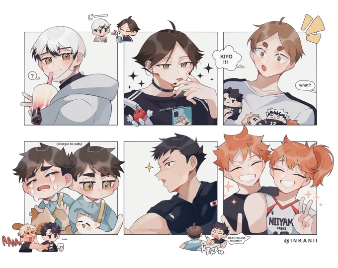 Lots of HQ characters 🤲💖
#haikyuu 