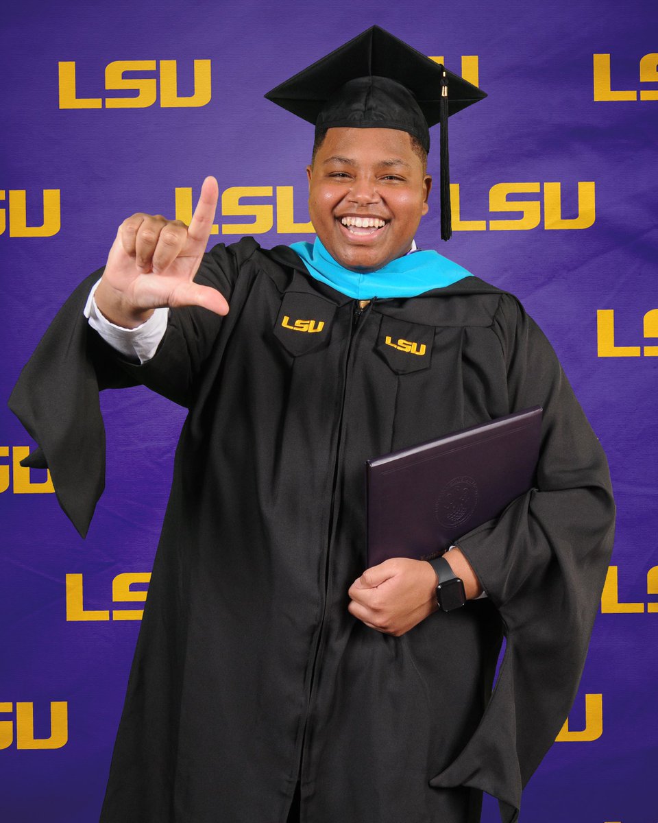RichardODavisJr's tweet photo. Tonight, on my 25th birthday, I successfully defended my capstone project and will officially be receiving my Master’s degree in Public Administration from @LSU on Saturday, May 21st! https://t.co/J9D4cTYCcu