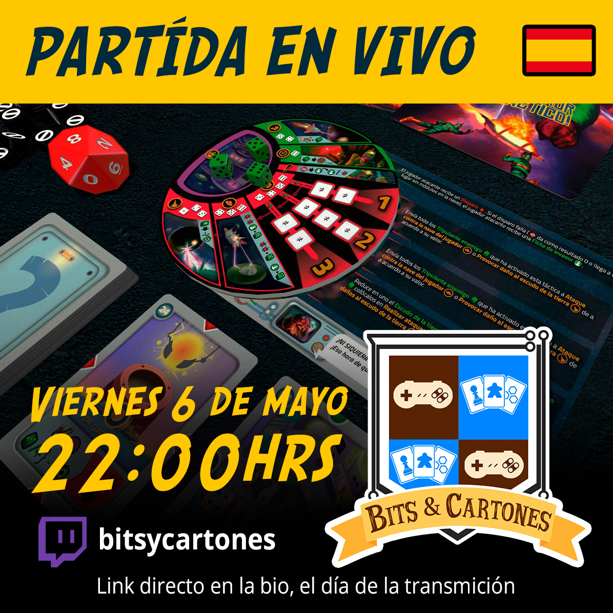 EarthLastStand_'s tweet photo. ESP:
Mira una partida en vivo en su versión de tabletop simulator hoy a las 22:00 hrs (hora chilena) 21:00 hrs (hora peruana).
¡No se lo pierdan!
https://t.co/hppNBFOfqy

#juegosdemesa #juegosdetablero #boardgames #tabletopgaming #tabletopsimulator #Live #TwitchStreamers https://t.co/RHYjExLEq5