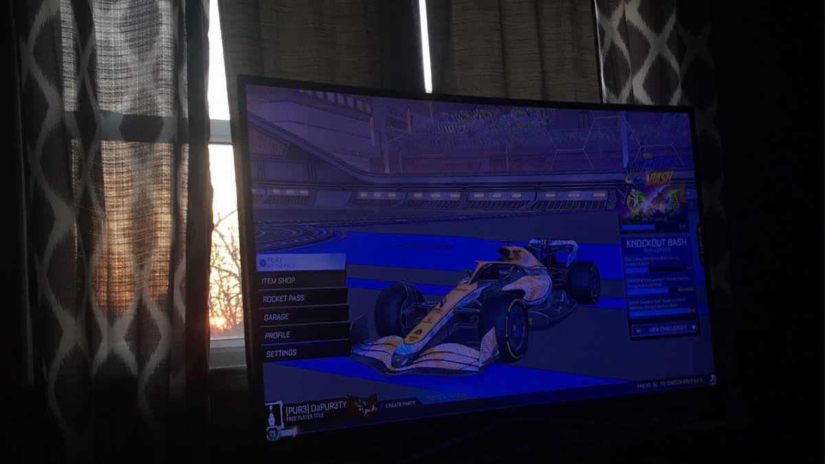 DaPUR3TY's tweet photo. What a beautiful night to be playing some rocket @RocketLeague hope y’all had a wonderful day and there is a video coming soon so watch out for it…. https://t.co/BSjAWfuuZ2
